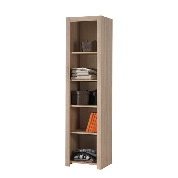 Кафяв шкаф за книги , височина 198 cm Aline - Vipack