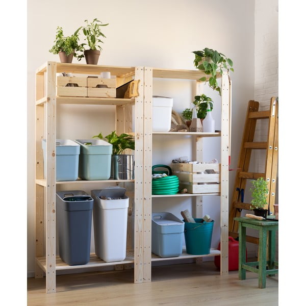 Светлозелен кош за отпадъци от рециклирана пластмаса 30 l Ready To Collect – Curver-image-3