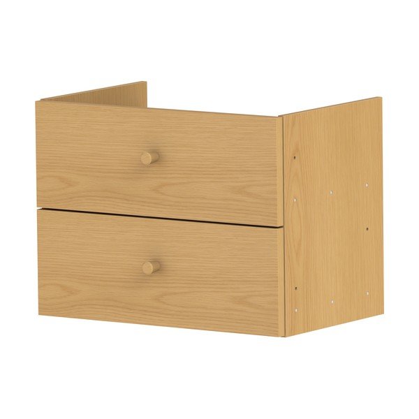 Компонент - чекмеджета в дъбов декор в естествен цвят 43x33 cm Z - Tenzo-image-2