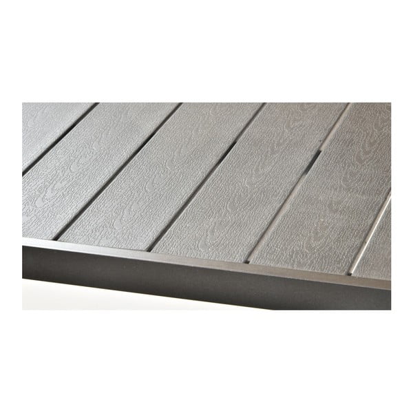 Градински комплект за хранене за 4 лица със сив стол Joanna и маса Viking, 90 x 150 cm Viking & Joanna - Bonami Selection-image-2