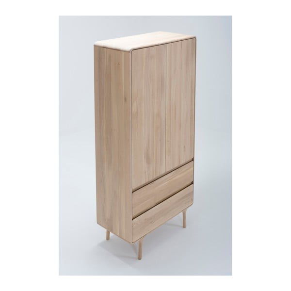 Дъбов гардероб 90x200 cm Fawn - Gazzda-image-4