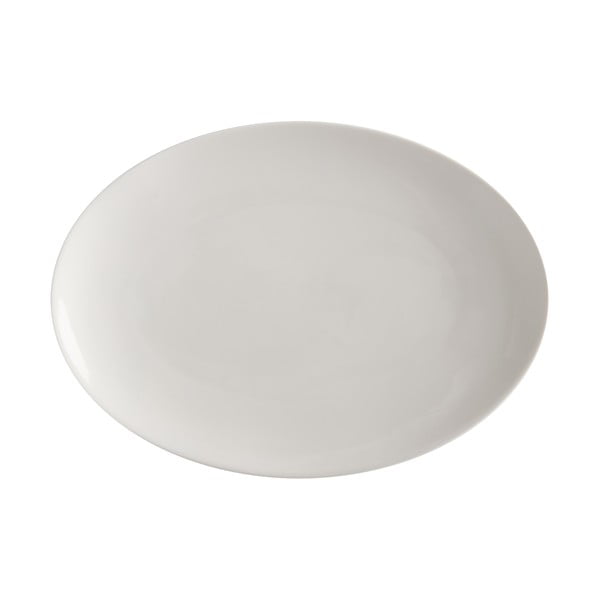Бяла порцеланова чиния Basic, 30 x 22 cm - Maxwell & Williams