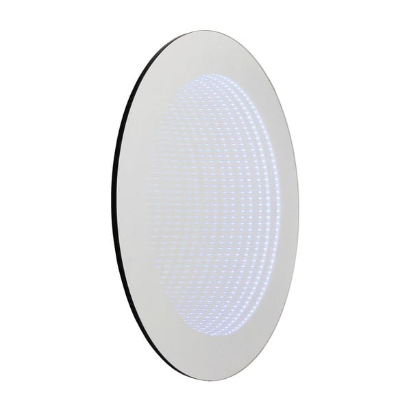 Nástěnné zrcadlo s LED světly Kare Design Infinity Colore, Ø 80 cm