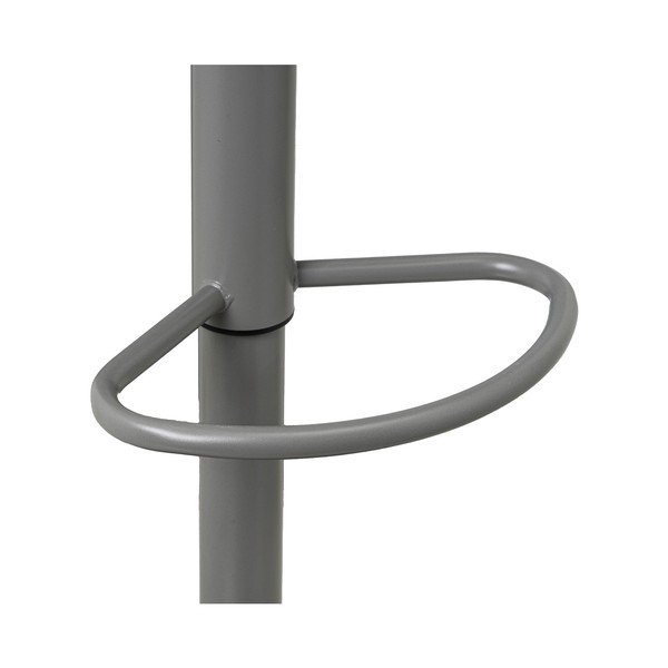 Сиви бар столове в комплект от 2 бр. с регулируема височина от имитация на кожа (височина на седалката 56,5 cm) – Casa Selección-image-2