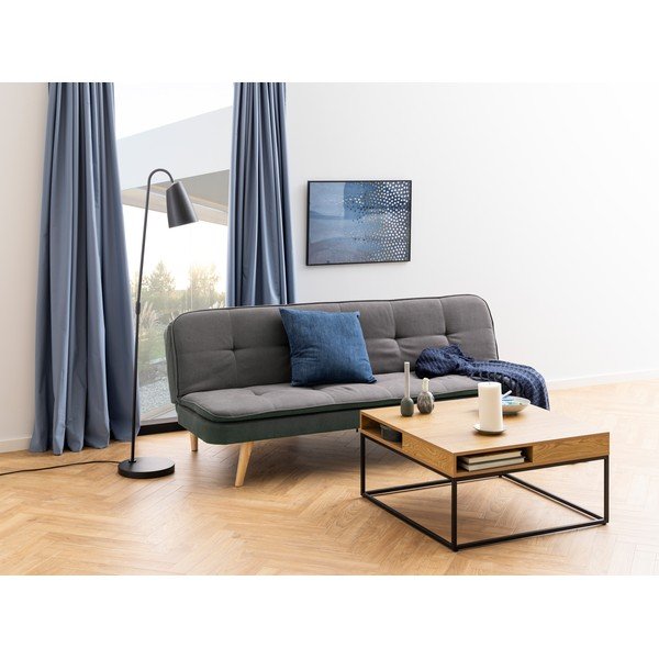 Масичка за кафе с дъбов плот в тъмно естествен цвят 80x80 cm Willford – Actona-image-2