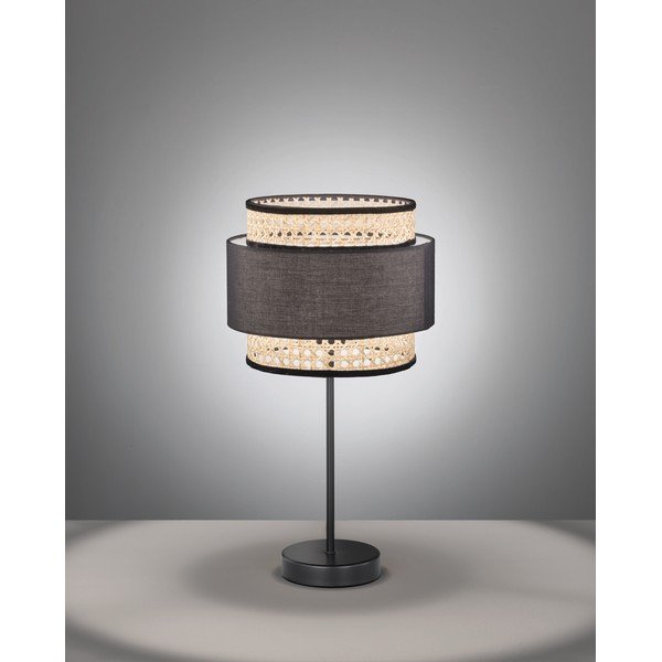 Черна и бежова настолна лампа Tape - Fischer & Honsel-image-1