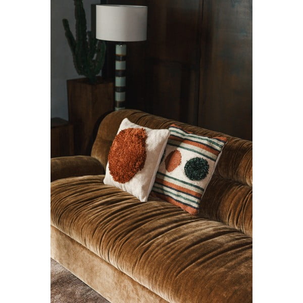 Кафяв кадифен диван 214 cm Douglas – Dutchbone-image-1