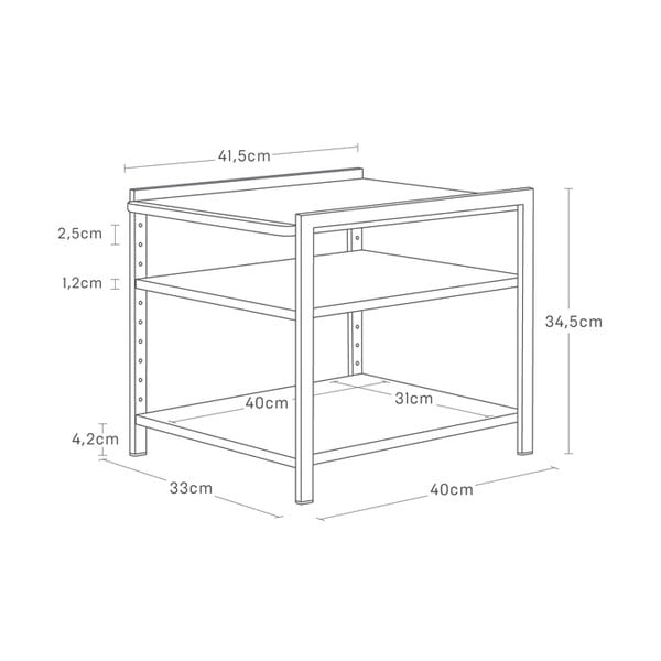 Метален допълнителен рафт Tower – YAMAZAKI-image-4