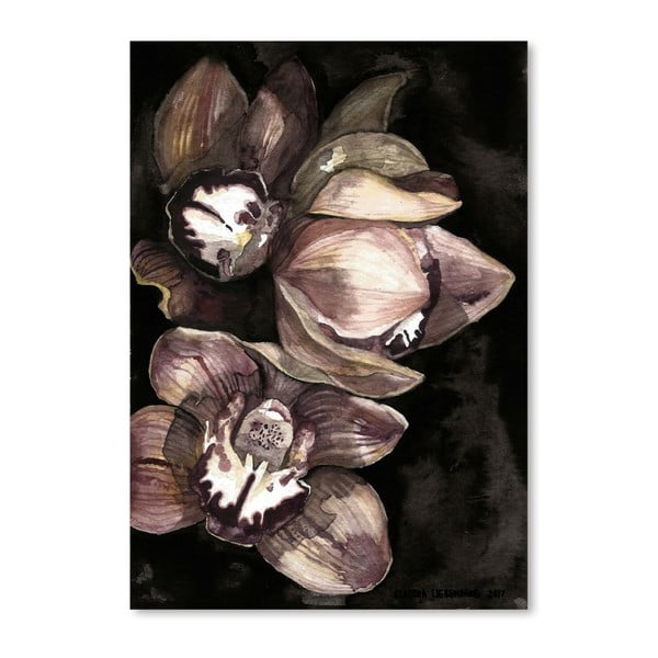 Плакат "Ръждясала орхидея" от Клаудия Либенберг, 30 x 42 cm - Americanflat