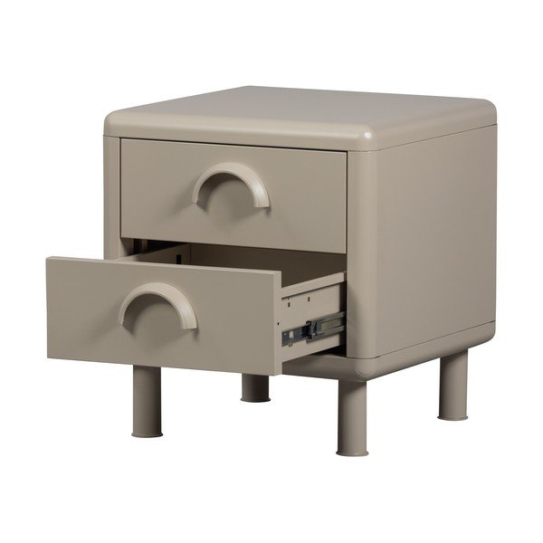 Бежово метално нощно шкафче Rune – WOOOD-image-2