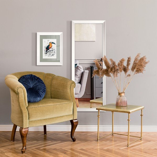 Стенно огледало в бяла рамка ienne, 42 x 137 cm Paris - Styler-image-2