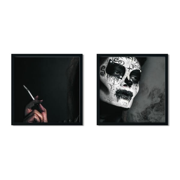 Комплект от 2 плаката Santorio в рамка, 50 x 50 cm - Insigne