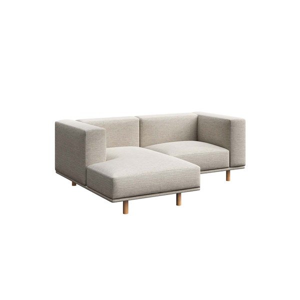 Светлосив ъглов диван (ляв ъгъл) Kukumo - Ame Yens-image-2