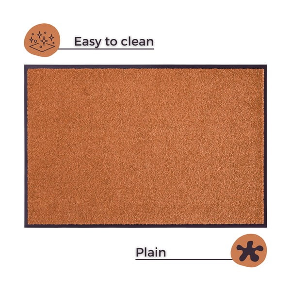 Оранжева изтривалка Wash & Clean, 39 x 58 cm - Hanse Home-image-3