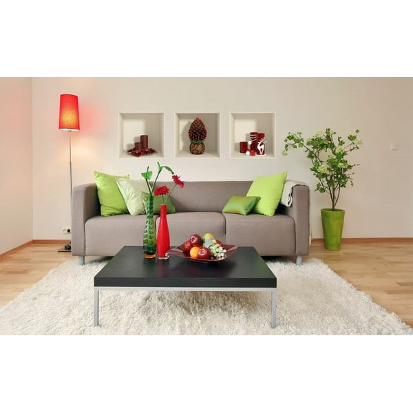 Комплект от 3 коледни стикера с 3D ефект Червени свещи и коледна елха - Ambiance-image-3