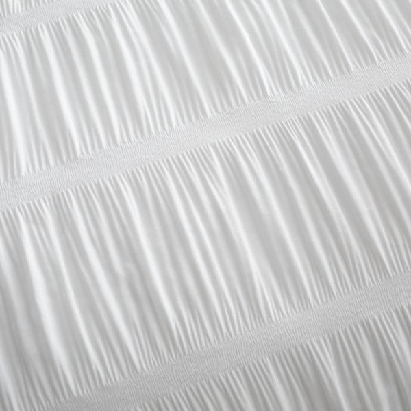 Бяло спално бельо за двойно легло 200x200 cm Seersucker - Catherine Lansfield-image-4