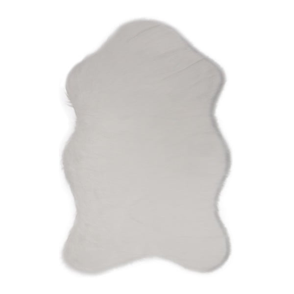 Бял килим от изкуствена кожа Pelus White, 60 x 90 cm - Unknown