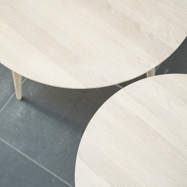 Bílý konferenční stolek Canett Exact, ⌀ 60 cm-image-1