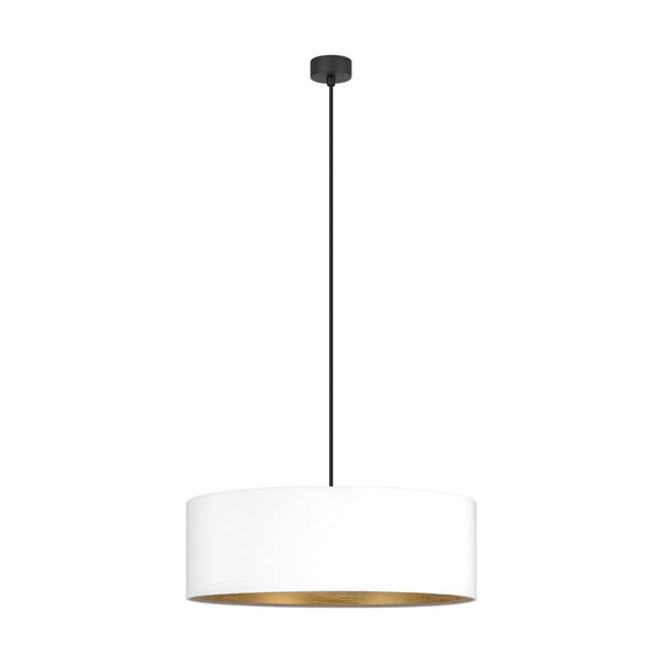 Бяла висяща лампа със златни детайли XL, ⌀ 45 cm Tres - Sotto Luce
