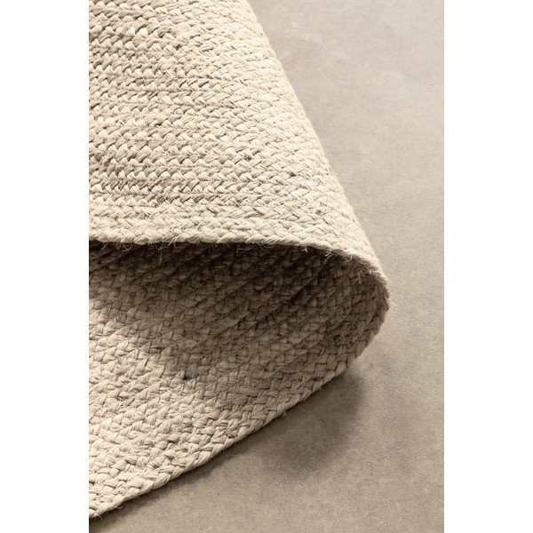Кремав двустранен/ръчно изработен ютен кръгъл килим ø 200 cm Braided – Hanse Home-image-4