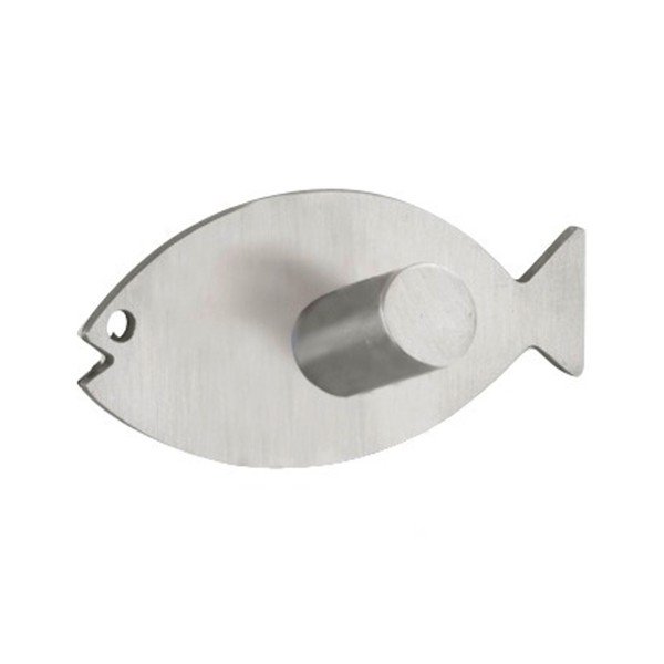 Самостоятелна кука за стена в сребристо Fish - Wenko-image-1