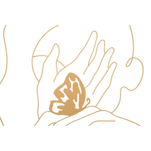 Метална декорация за стена 60x80 cm Hands on Face - Mauro Ferretti-image-2