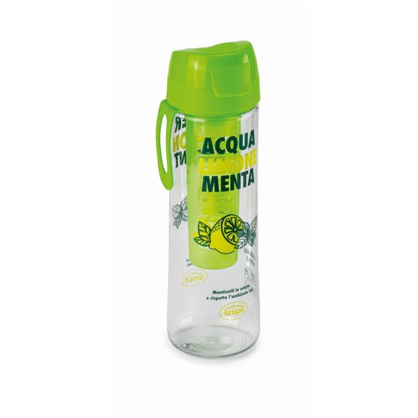 Зелена бутилка за вода с инфузор Мента, 750 мл Mint&Lemon - Snips