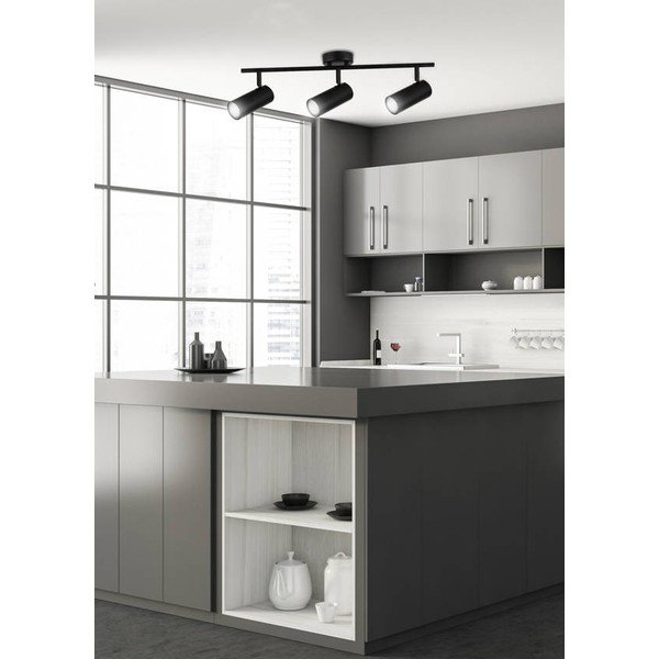 Черен метален прожектор 9x56 cm Colly – Candellux Lighting-image-1