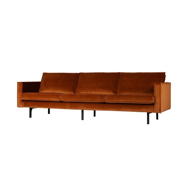 Оранжев кадифен диван 277 cm Rodeo – WOOOD-image-2