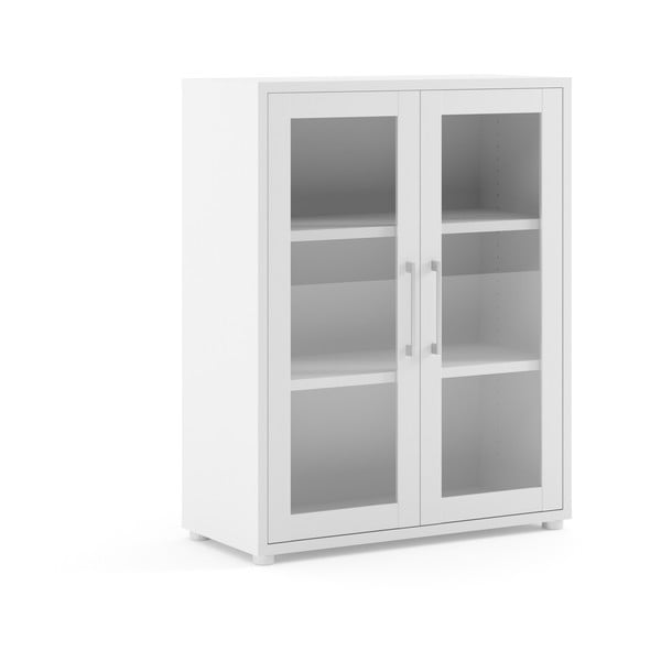 Бяла модулна библиотека 89x113 cm Prima – Tvilum-image-3