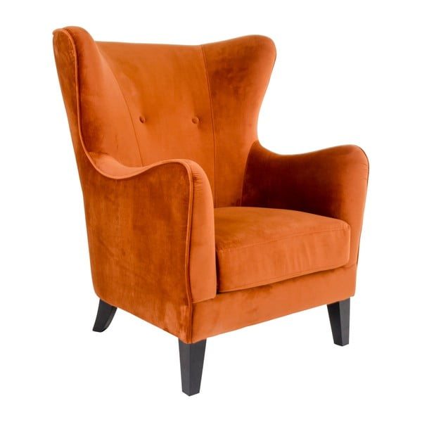 Оранжево кадифено кресло Campo - House Nordic