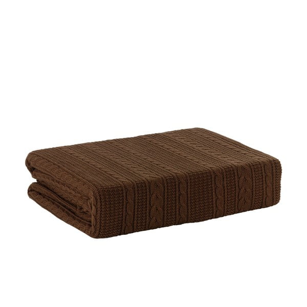 Pletená deka Chocolate, 170x220 cm