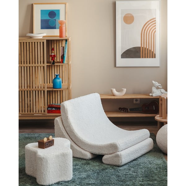 Кремав детски стол от букле Moon – Wigiwama-image-4