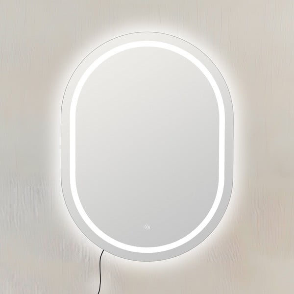 Стенно огледало със светлина 60x80 cm – Ixia-image-1