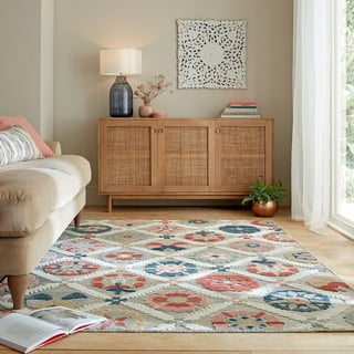 Сив външен килим 290x200 cm Flora - Flair Rugs