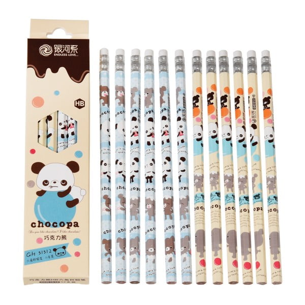 Комплект от 12 молива Choco Panda - Rex London