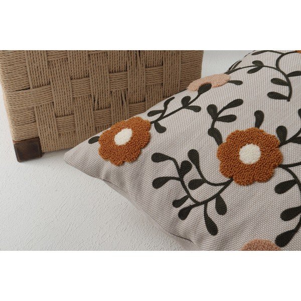 Ленена декоративна възглавница 43x43 cm Fulya – Mioli Decor-image-3