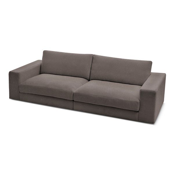 Кафяво-сив диван от рипсено кадифе 274 cm Leonard – Bobochic Paris-image-4