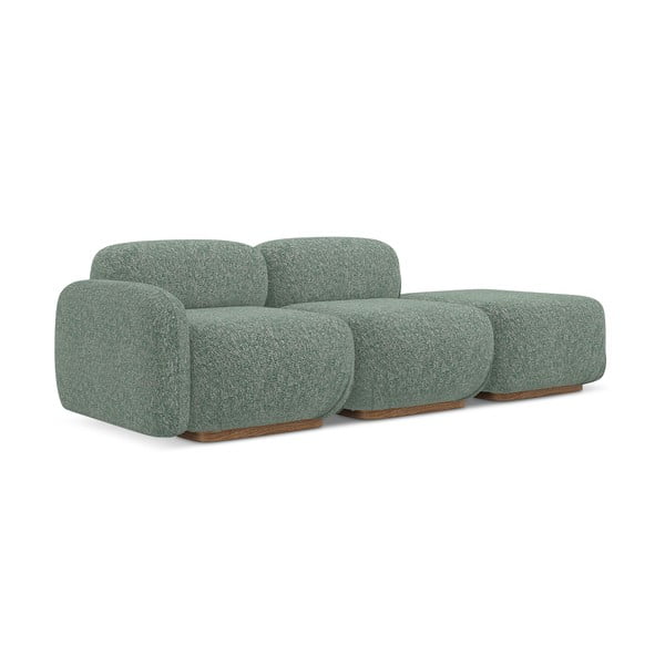 Светлозелен модулна лежанка (ляв ъгъл) Ailani – Makamii-image-1