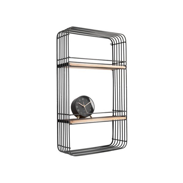Черен стенен рафт Rectangle - Leitmotiv-image-1
