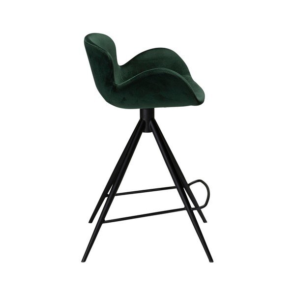 Тъмнозелен бар стол DAN-FORM Дания Gaia Velvet, височина 87 cm - DAN-FORM Denmark-image-4