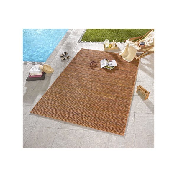 Koberec vhodný i na ven Lotus 200x290 cm, oranžový melír-image-3