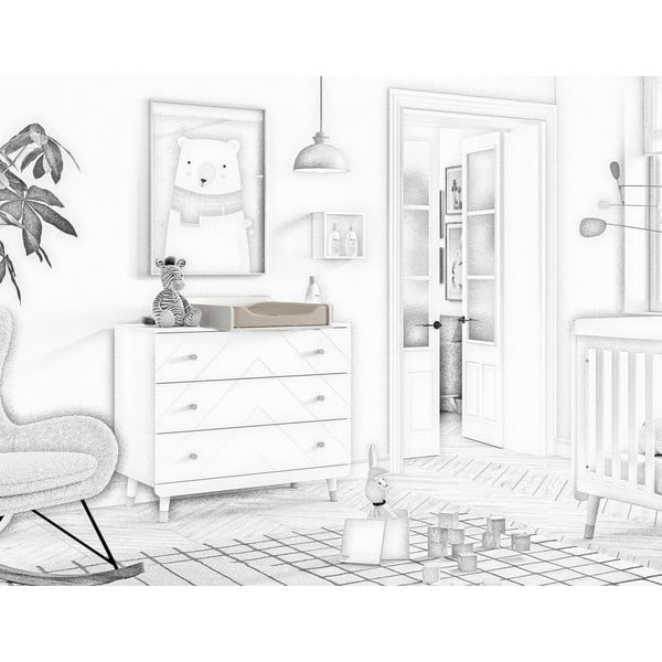 Бяла маса за преповиване (дълбочина на подходящ шкаф 57 cm) Billy – Vipack-image-1