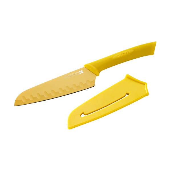 Santoku nůž, 14 cm, žlutý