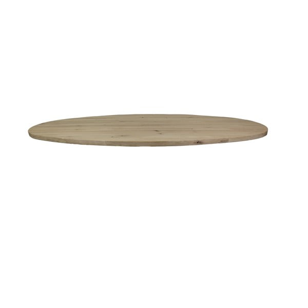 Deska jídelního stolu z masivního dubového dřeva HSM Collection Oval, 180 x 100 cm