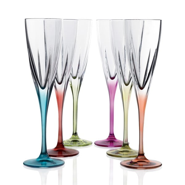Комплект от 6 чаши за шампанско Gemma - RCR Cristalleria Italiana-image-1