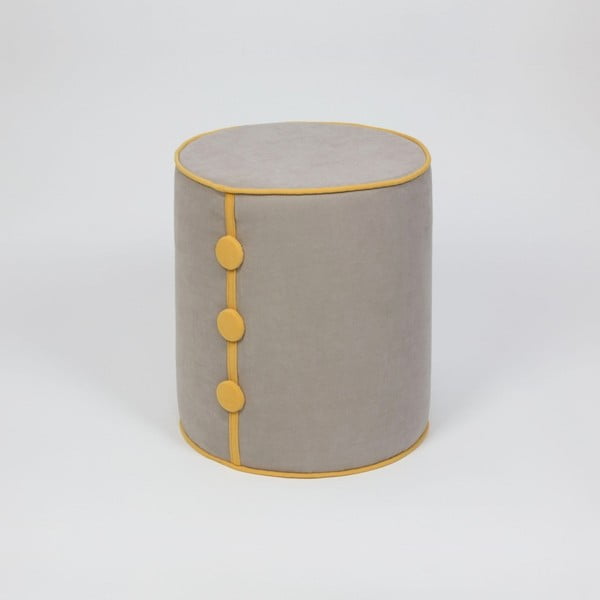 Табуретка за сядане Dombi Lee, сива, ⌀ 41 cm - Homitis