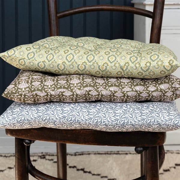 Памучна възглавница за стол 37x37 cm Blockprint – Rex London-image-3