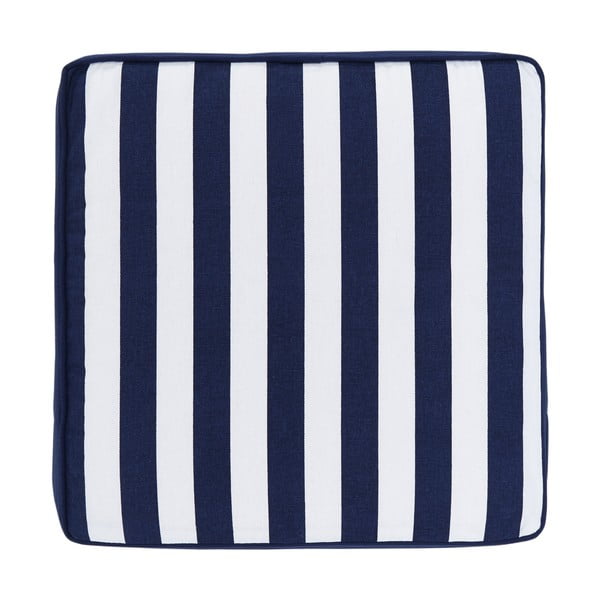Синя и бяла памучна възглавница за сядане , 40 x 40 cm Timon - Westwing Collection