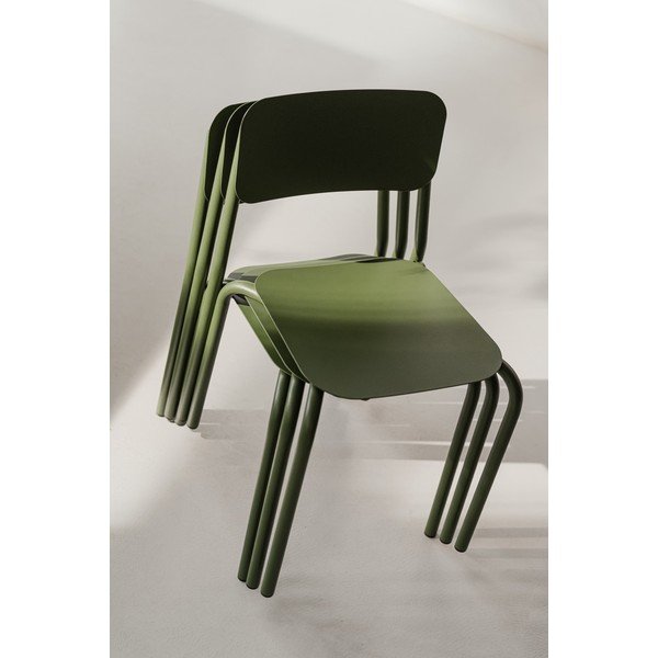 Зелен градински стол метален Kei – noo.ma-image-4